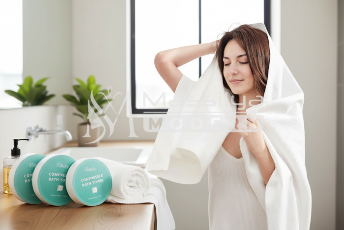 Serviette de Bain Compressée (1 Pièce / Multi-Pack) – Image 2