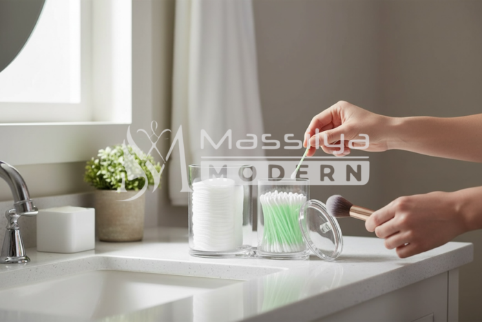 Boîte de Rangement Double – Acrylique Transparent – Image 3