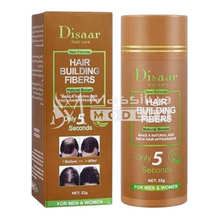 Disaar Hair Building Fibers Noir – Brun 22g – Image 2