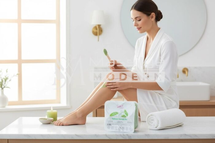 Depilève Cire chaude Traditionnelle à la Chlorophylle Wax 1kg (2 x 500g) – Image 3