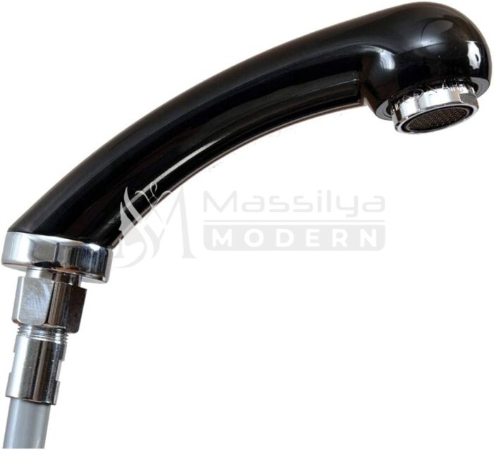 Douchette Flexible noir pour mitigeur de bac lave tête – Image 2