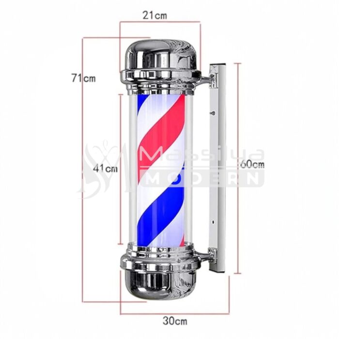 Enseigne barber pole chrome 71 – Image 2