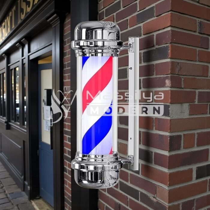 Enseigne barber pole chrome 71 – Image 3