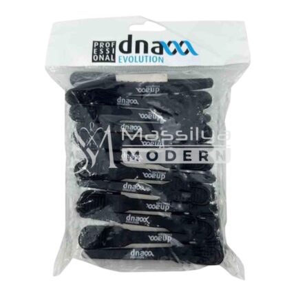 DNA Evolution Pinces plates à cheveux Carbone 12 pièces