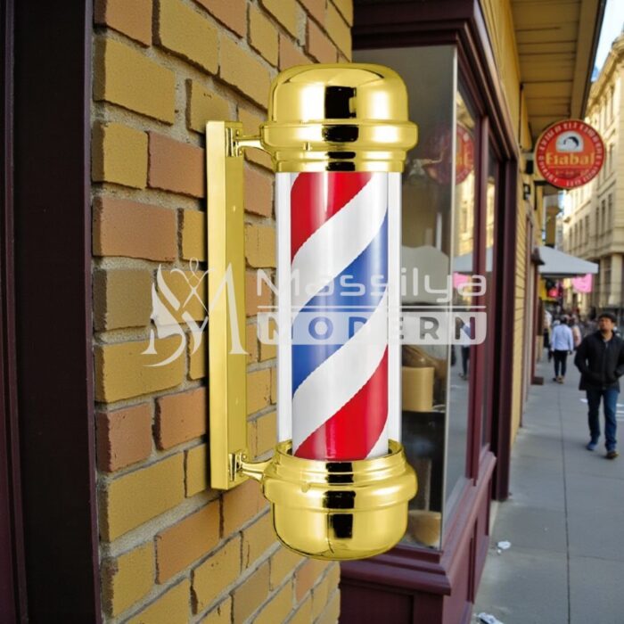 Enseigne barber pole Gold 71 – Image 2