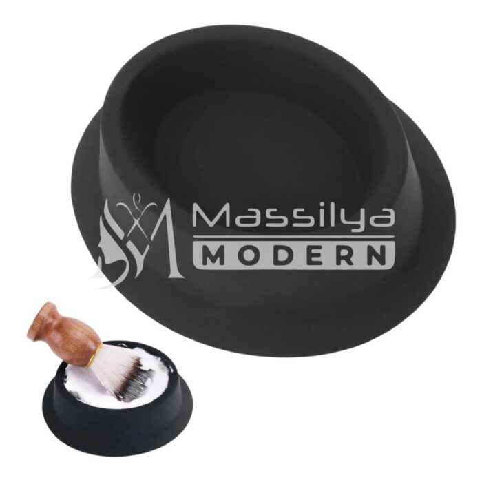 Tapis en silicone pour nettoyage de rasoir noir – Image 3