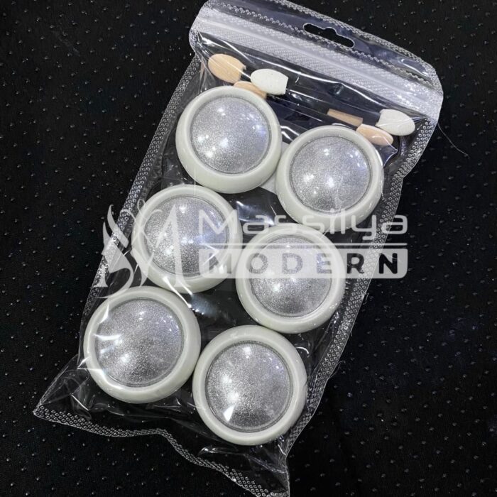 Paillettes Nail Art Multicolores Effet Holographique 6pcs – Image 7