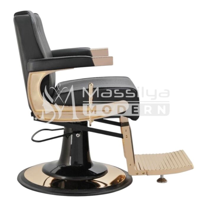 Fauteuil de Barbier –  Métal Gold Noir  – Image 2