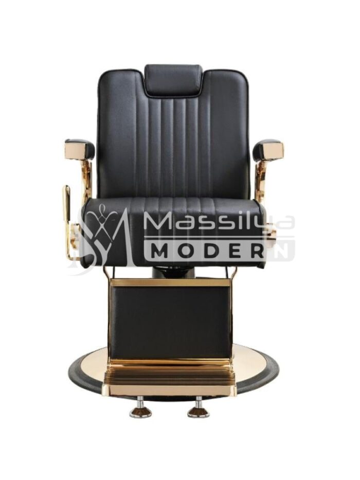 Fauteuil de Barbier –  Métal Gold Noir  – Image 4