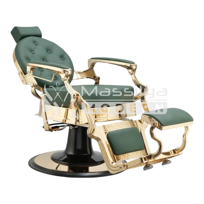 Fauteuil Barbier VIP Professionnel Luxe (Finition Gold) – Modèle Vintage – Image 4