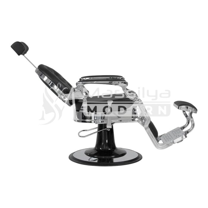 Fauteuil Barbier VIP Professionnel Luxe (chrome brillant ) – Modèle Vintage – Image 3
