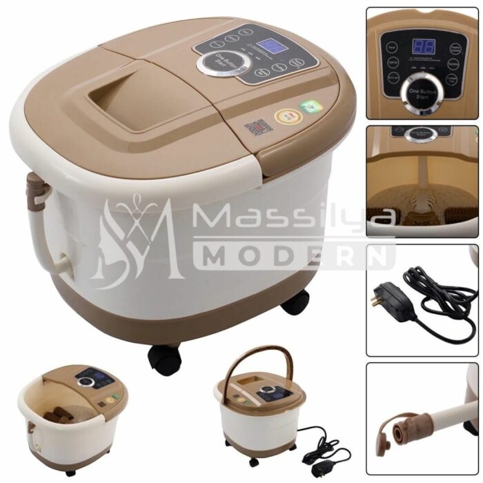 Foot spa massage pied Bain de Pieds Électrique Professionnel avec Chauffage & Massage (2 rouleaux sous chaque pied) – Image 3