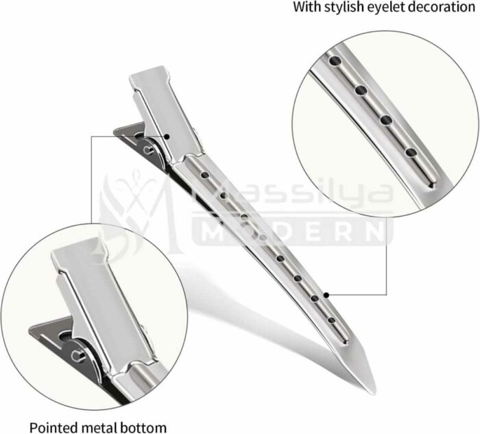 Pince plat de Cheveux metal 12 Pièces – Image 3