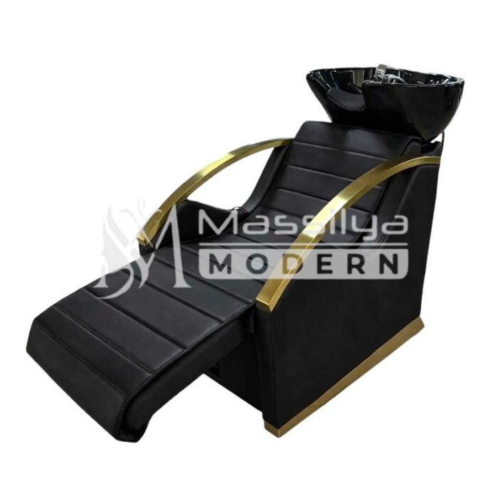 Fauteuil lave tête avec Massage & Repose-Pieds Électrique – Image 2