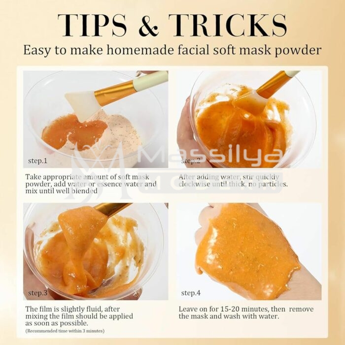 IREV masque peel off powder Chamomile Petals Hydratation & Apaisement 500g – Image 3