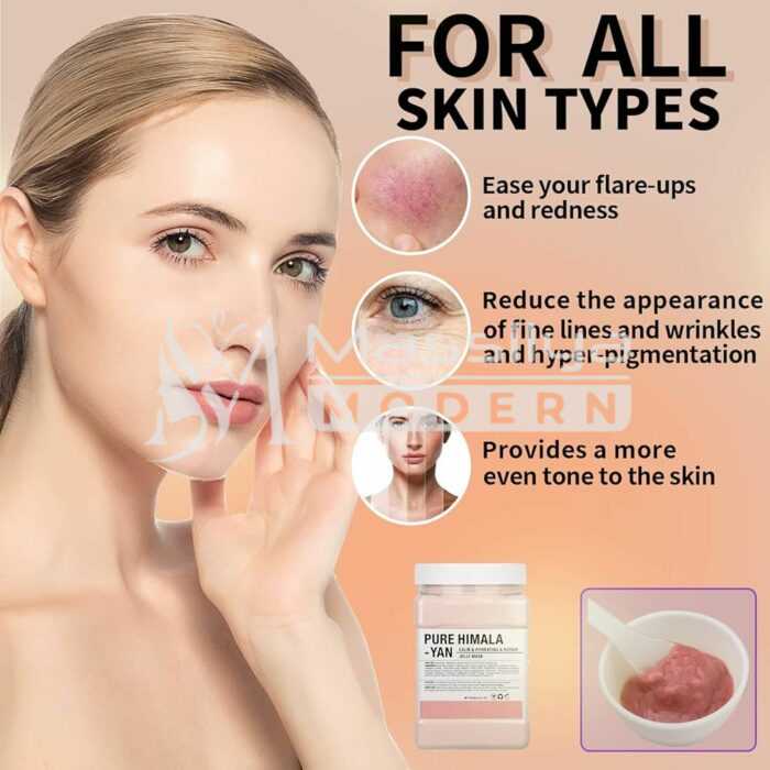 IREV masque peel off powder Pure Himalayan Jelly Mask Hydratation & Apaisement 500g – Image 4