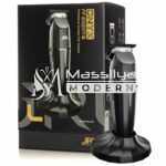 JRL ONYX Tondeuse de Finition professionnelle noir Sans fil + avec fil avec base – Image 2