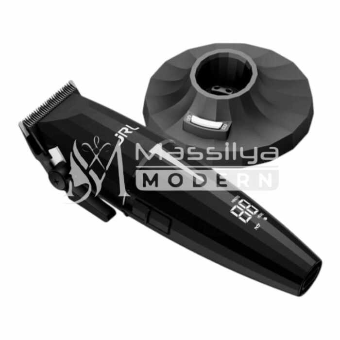 JRL ONYX tondeuse de Coupe professionnelle noir Sans fil + avec fil avec base – Image 5