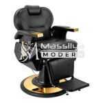 Fauteuil Homme Barbier Noir & Or 2698