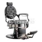 Fauteuil Barbier VIP Professionnel Luxe (Premium – Noir & Chrome )