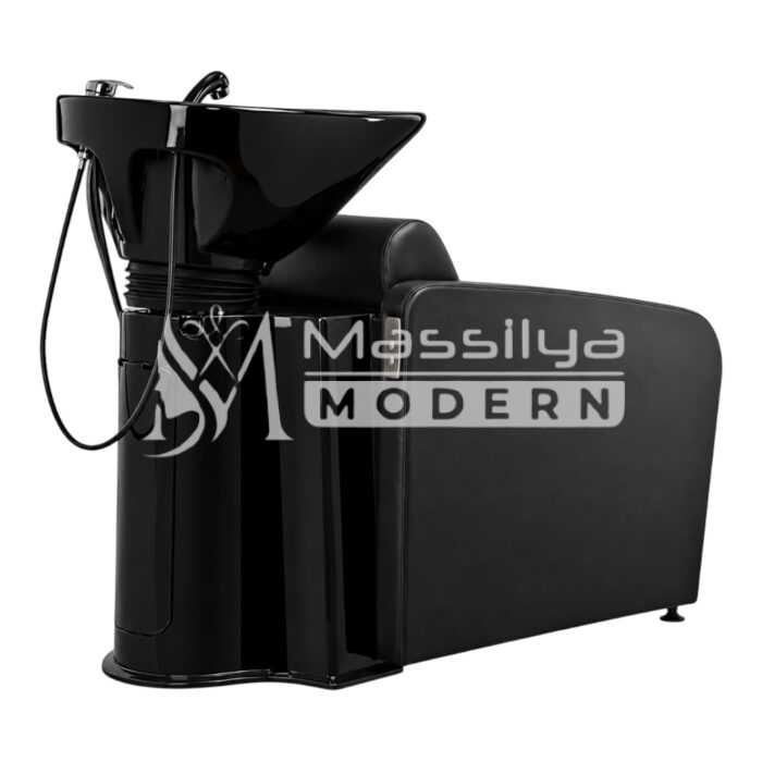 Fauteuil Lave tête Professionnel avec Repose-Pieds Électrique – Image 2
